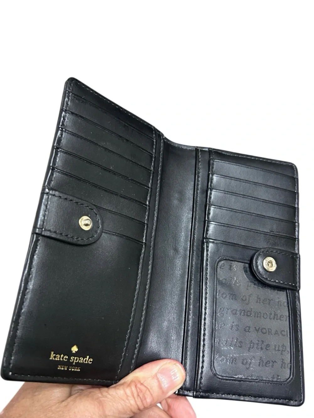 KATE SPADE Wallet Hyde Lane Poppy Floral Stacy, Blush Red Black